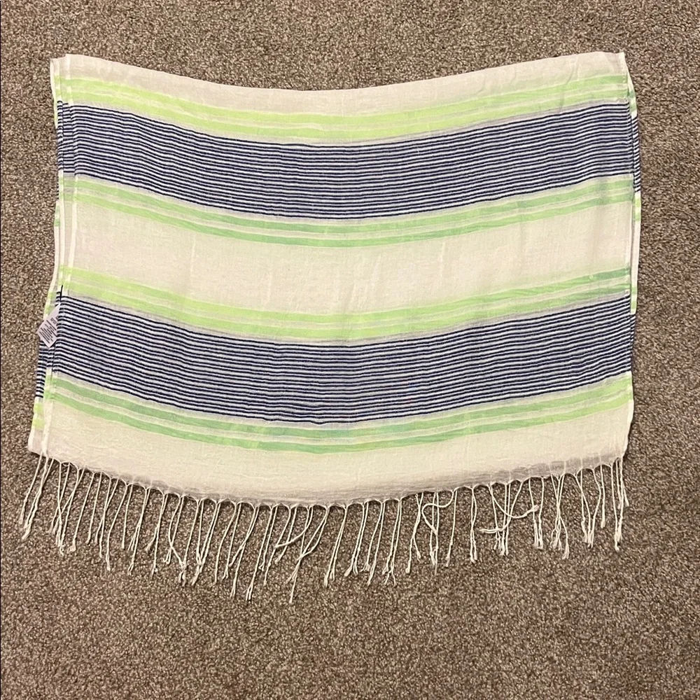 Maurice’s Blue and Neon Green‎ Scarf